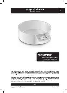 Instrukcja Sencor SKS 4004VT Waga kuchenna