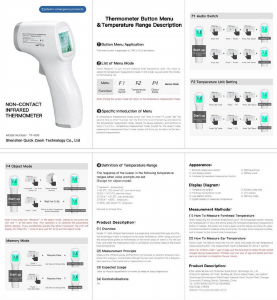 Manual QQZM TF-600 Thermometer