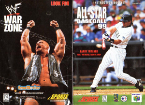 Handleiding Nintendo N64 All-Star Baseball 99