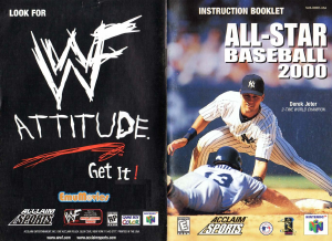 All-Star Baseball 2000, Manual only