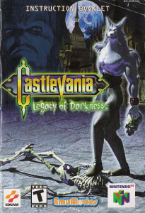 Manual Nintendo N64 Castlevania - Legacy of Darkness