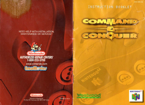 Manual Nintendo N64 Command & Conquer