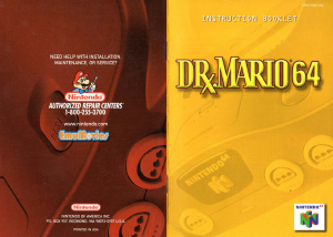 Manual Nintendo N64 Dr. Mario 64