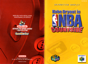 Handleiding Nintendo N64 Kobe Bryant in NBA Courtside