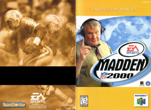 Handleiding Nintendo N64 Madden NFL 2000
