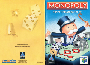 Handleiding Nintendo N64 Monopoly