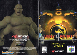 Manual Nintendo N64 Mortal Kombat 4