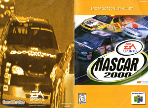 Manual Nintendo N64 NASCAR 2000