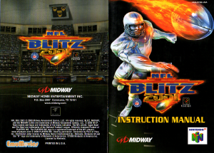 Manual Nintendo N64 NFL Blitz 2001