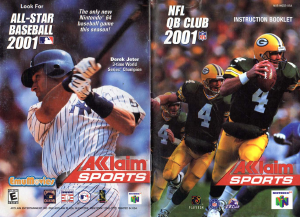 Manual Nintendo N64 NFL Quarterback Club 2001