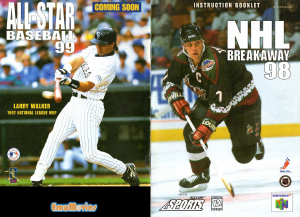 Manual Nintendo N64 NHL Breakaway 98