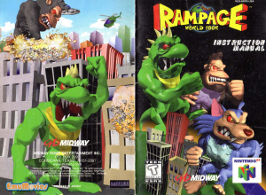 Manual Nintendo N64 Rampage - World Tour