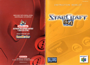 Manual Nintendo N64 StarCraft 64