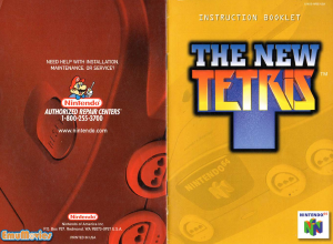 Handleiding Nintendo N64 The New Tetris