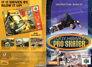 Manual Nintendo N64 Tony Hawks Pro Skater