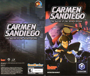 Manual Nintendo GameCube Carmen Sandiego - The Secret of the Stolen Drums