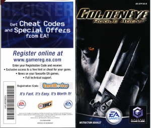 Handleiding Nintendo GameCube GoldenEye - Rogue Agent