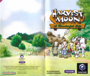 Manual Nintendo GameCube Harvest Moon - A Wonderful Life