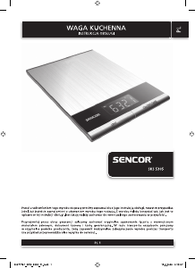 Instrukcja Sencor SKS 5305 Waga kuchenna