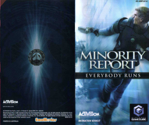 Manual Nintendo GameCube Minority Report - Everybody Runs