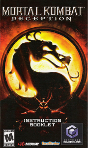 Handleiding Nintendo GameCube Mortal Kombat - Deception