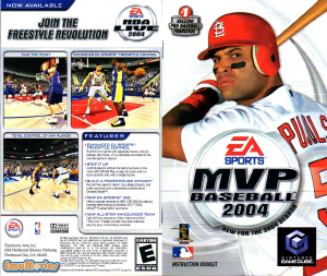 Manual Nintendo GameCube MVP Baseball 2004