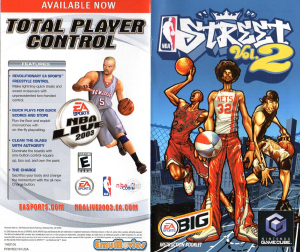 Manual Nintendo GameCube NBA Street Vol. 2