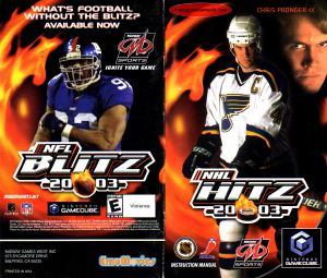 Manual Nintendo GameCube NHL Hitz 2003