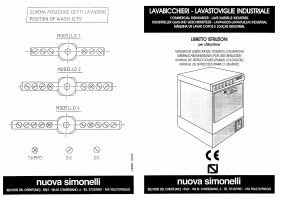 Manual Nuova Simonelli Kiara 2 Máquina de lavar louça