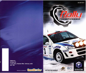 Manual Nintendo GameCube Rally Championship