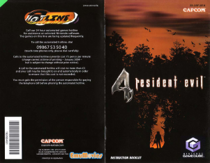 Manual Nintendo GameCube Resident Evil 4