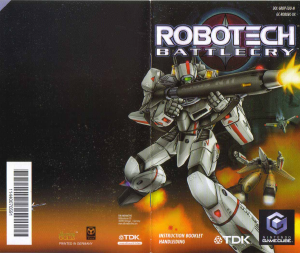 Manual Nintendo GameCube Robotech - Battlecry