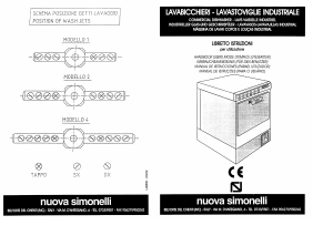 Handleiding Nuova Simonelli Kiara 4 Vaatwasser