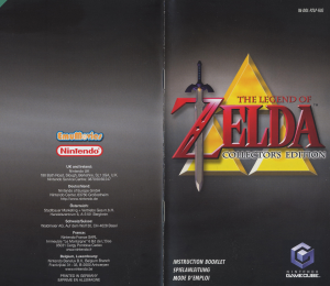 Manual Nintendo GameCube The Legend of Zelda - Collectors Edition