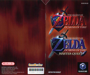 Manual Nintendo GameCube The Legend of Zelda - Ocarina of Time Master Quest