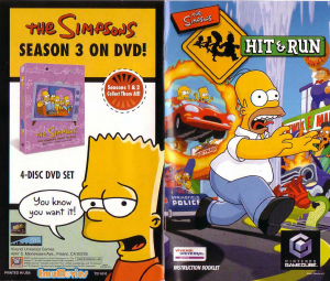 Manual Nintendo GameCube The Simpsons - Hit & Run