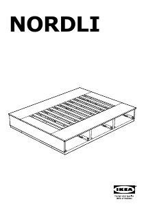 Návod IKEA NORDLI (140x200) Rám postele