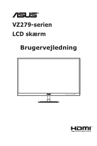 Brugsanvisning Asus VZ279HE LCD-skærm