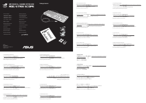 Brugsanvisning Asus ROG Strix Scope Tastatur