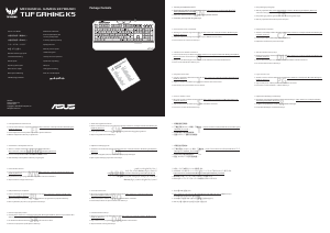 Mode d’emploi Asus TUF Gaming K5 Clavier