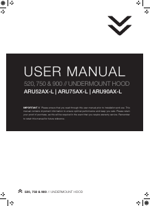 Manual Ariston ARU75AX-L Cooker Hood