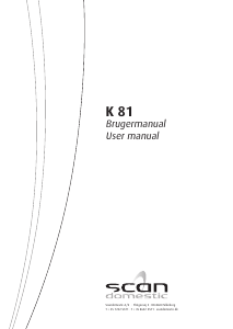 Brugsanvisning Scandomestic K 81 Kogesektion