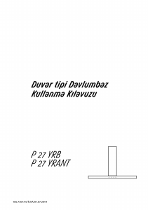 Kullanım kılavuzu Arçelik P 27 YRB Davlumbaz