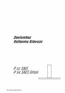 Kullanım kılavuzu Arçelik P 54 SAES Grion Davlumbaz