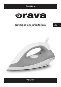 Návod Orava ZE-202 Žehlička