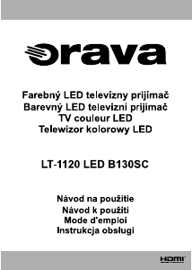 Manuál Orava LT-1120 LED B130SC LED televize