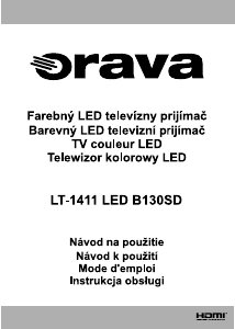 Návod Orava LT-1411 LED B130SD LED televízor