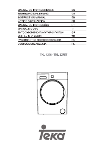 Manual Teka TKL 1276 Máquina de lavar roupa