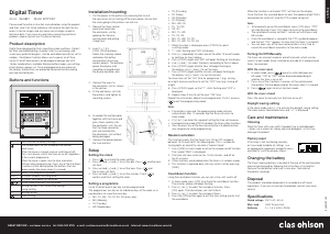 Handleiding Clas Ohlson EFP700ET Schakelklok