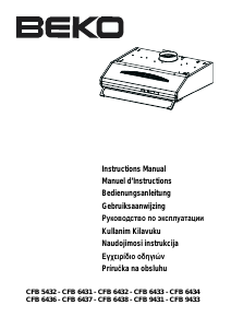 Руководство BEKO CFB 5432 Кухонная вытяжка